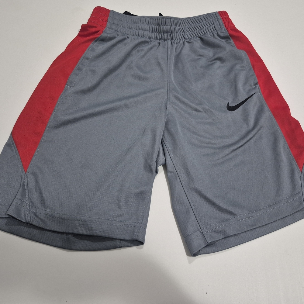 Nike Gray and Red Dri-FIT Shorts